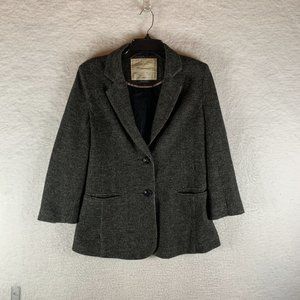 Cartonnier Blazer Jacket Sweater Women's Medium Notch Lapel Single Breasted 8575